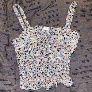 Floral crop top